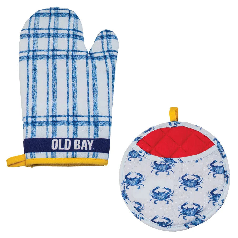 Old Bay Oven Mit & Pot Holder Set