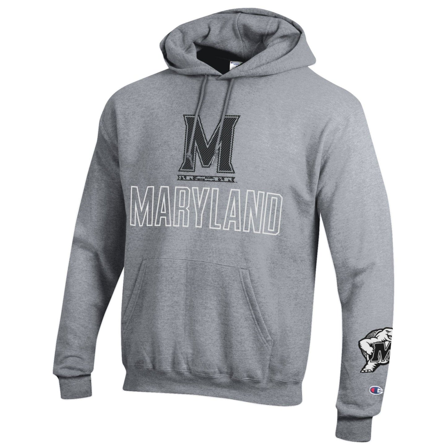 Champion University of Maryland Hoodie (Grey)