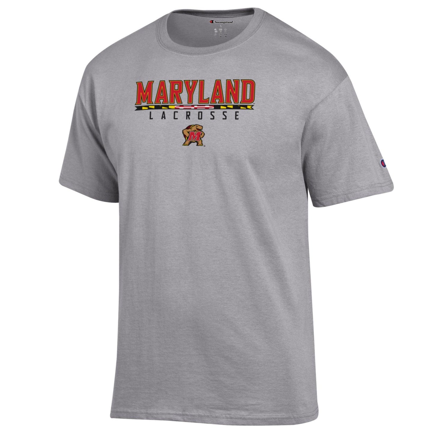 Champion University of Maryland Lacrosse Sports T-Shirt (Grey)