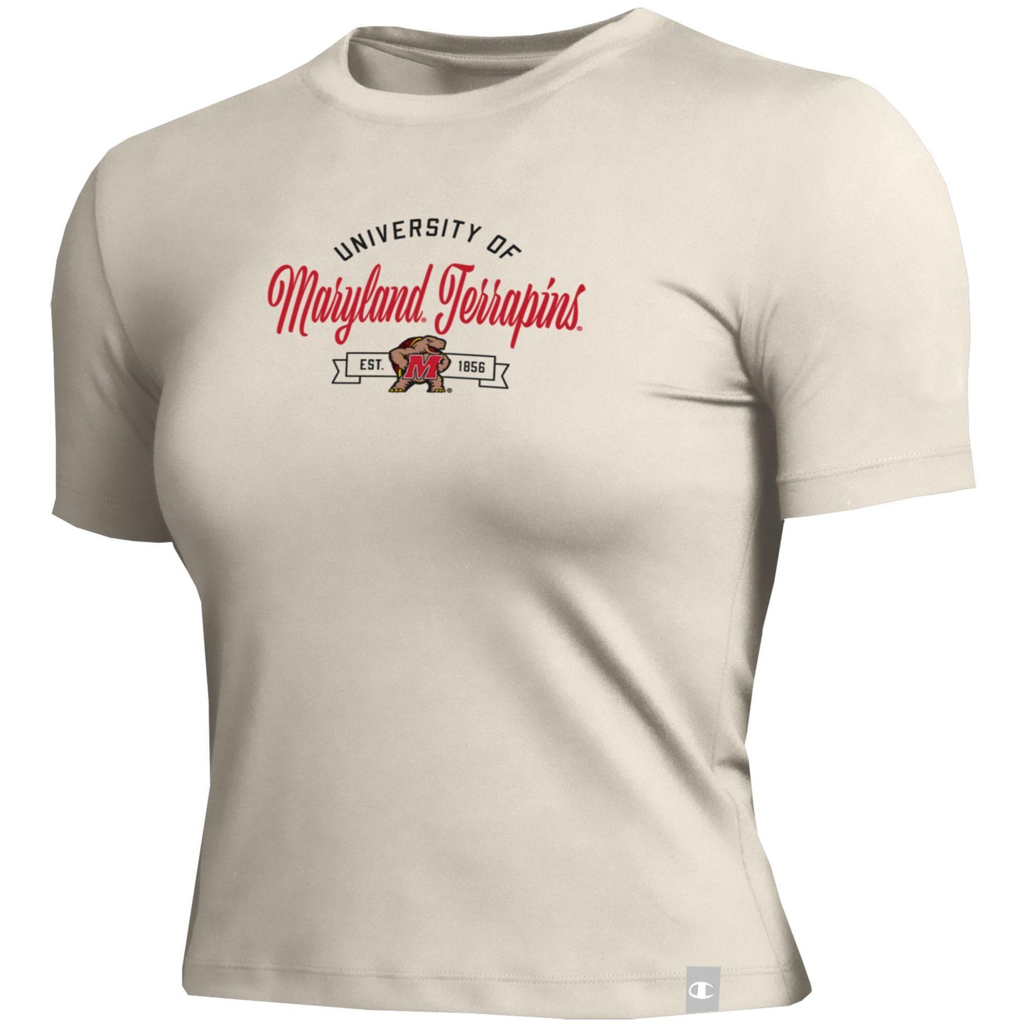 Champion Women's Maryland Terrapins Cropped T-Shirt | Stretch Fit