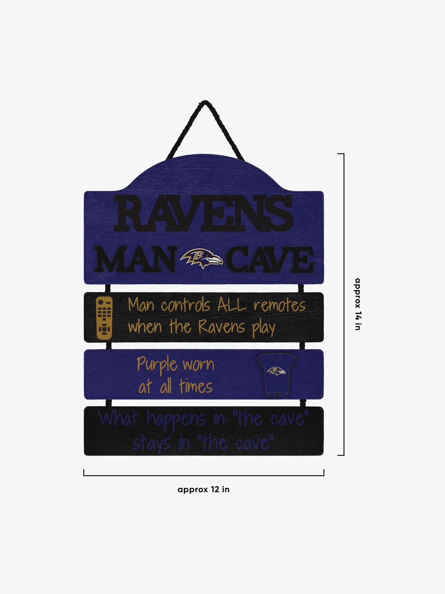 FOCO NFL Ravens Man Cave Sign