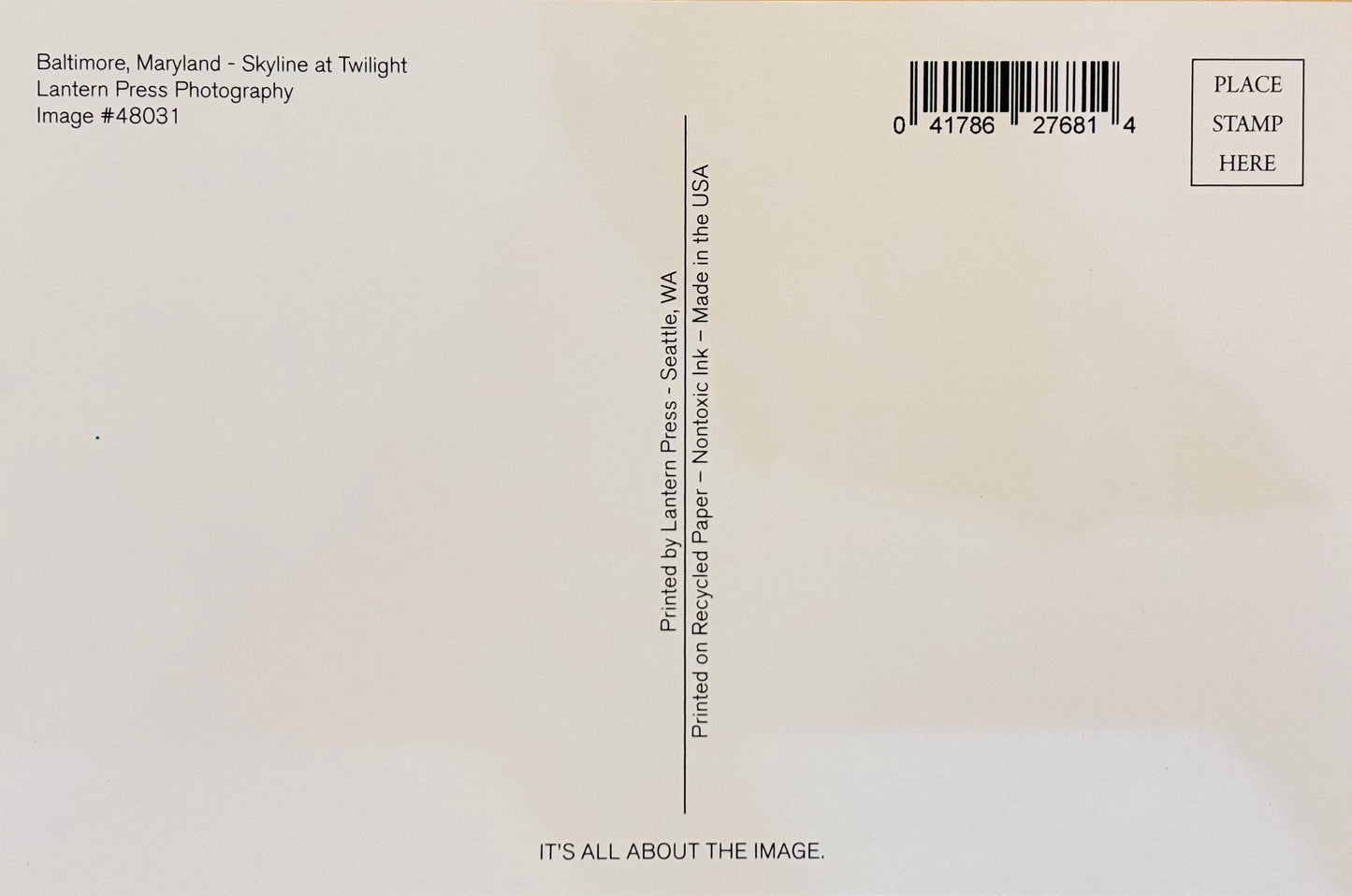 Baltimore Maryland Postcard