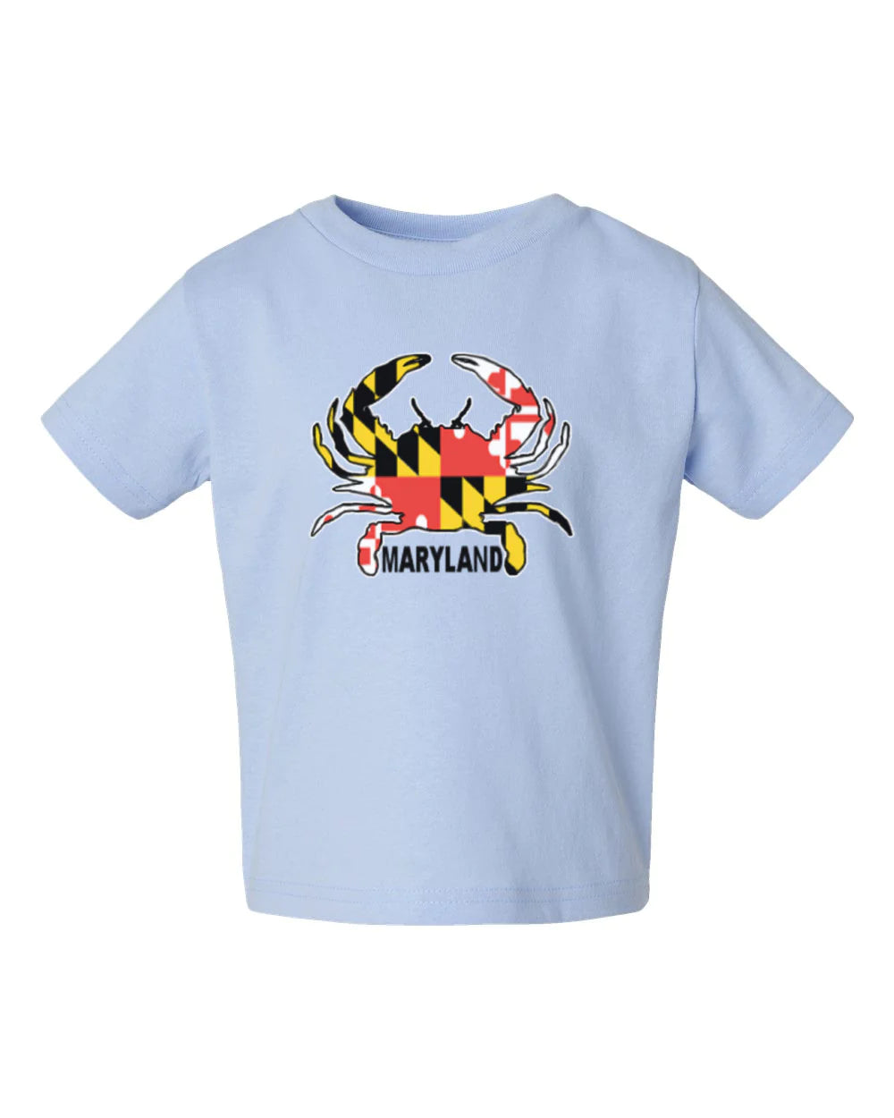 Shop Baby Blue Maryland Themed Baby T-Shirt | Maryland-Gifts.com