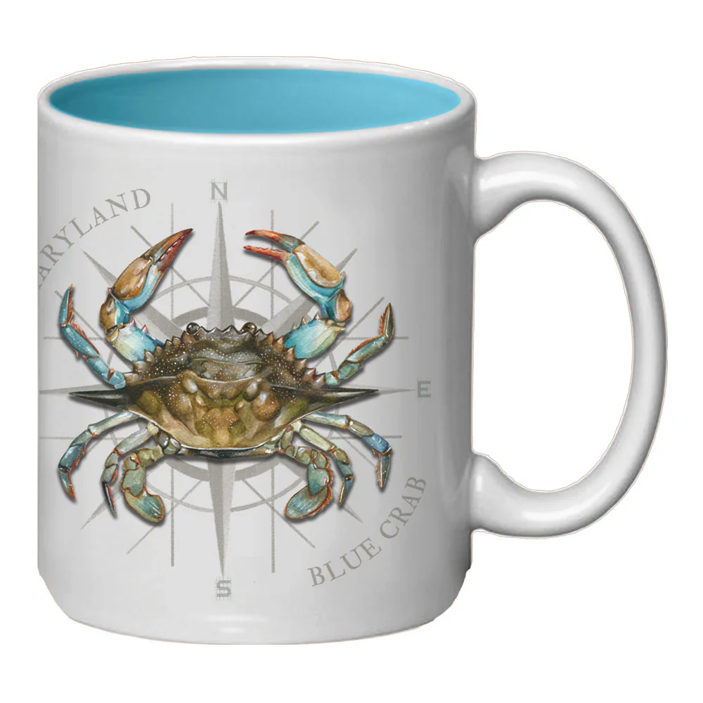 Blue Crab Compass Mug