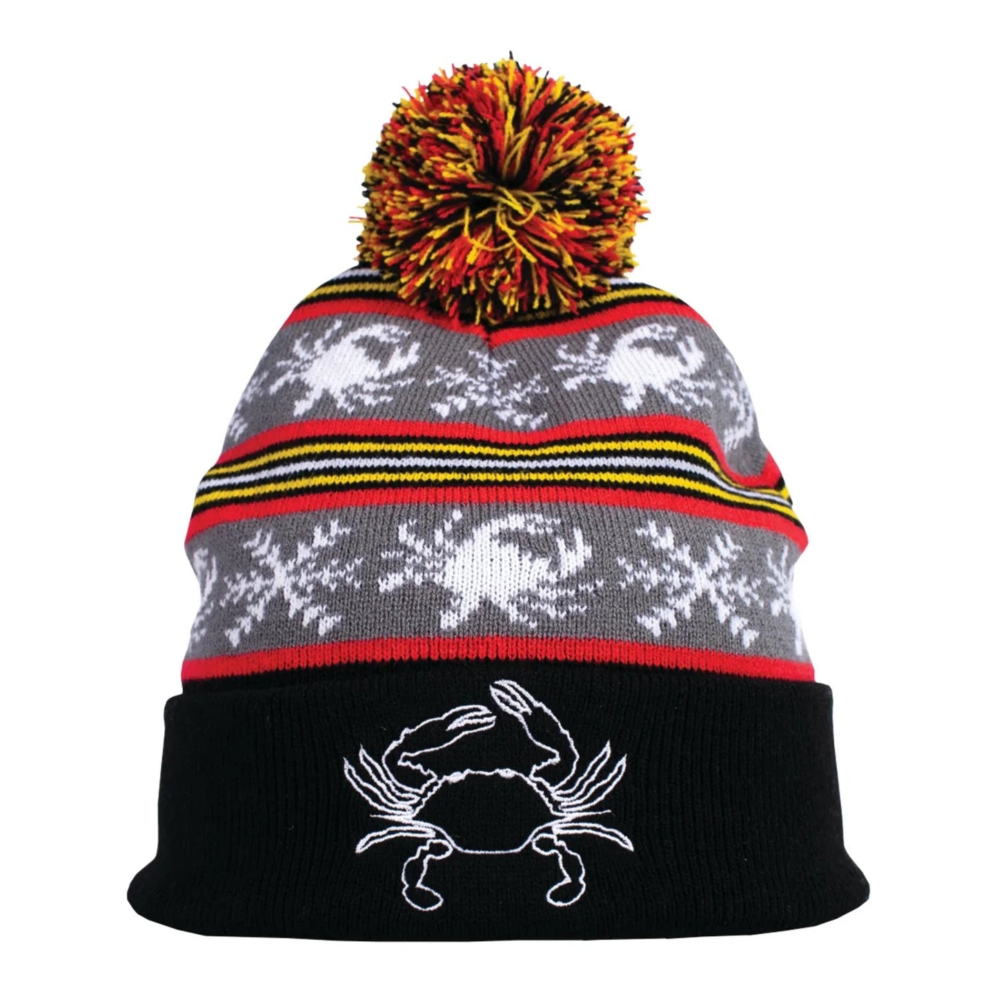 Maryland Crab Flake Pom Beanie