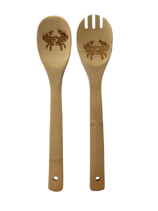 Maryland Crab Spoon and Pasta Spoon Set