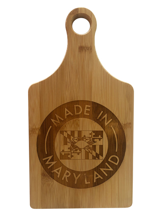 Maryland Flag Crab Engraved Cutting Board