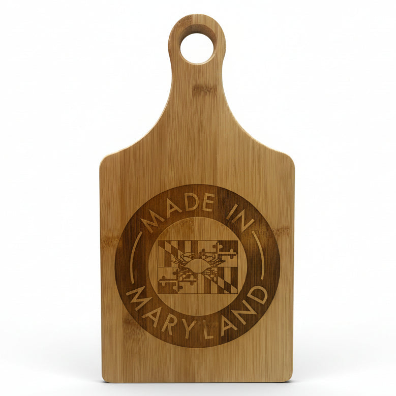Maryland Flag Crab Engraved Cutting Board