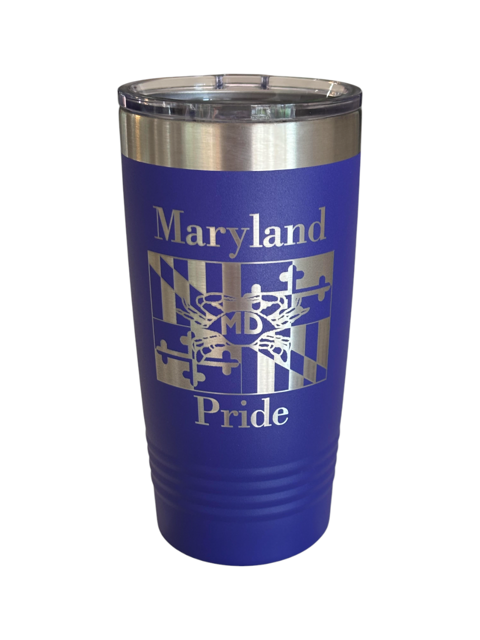 Maryland Flag Tumbler (Purple)