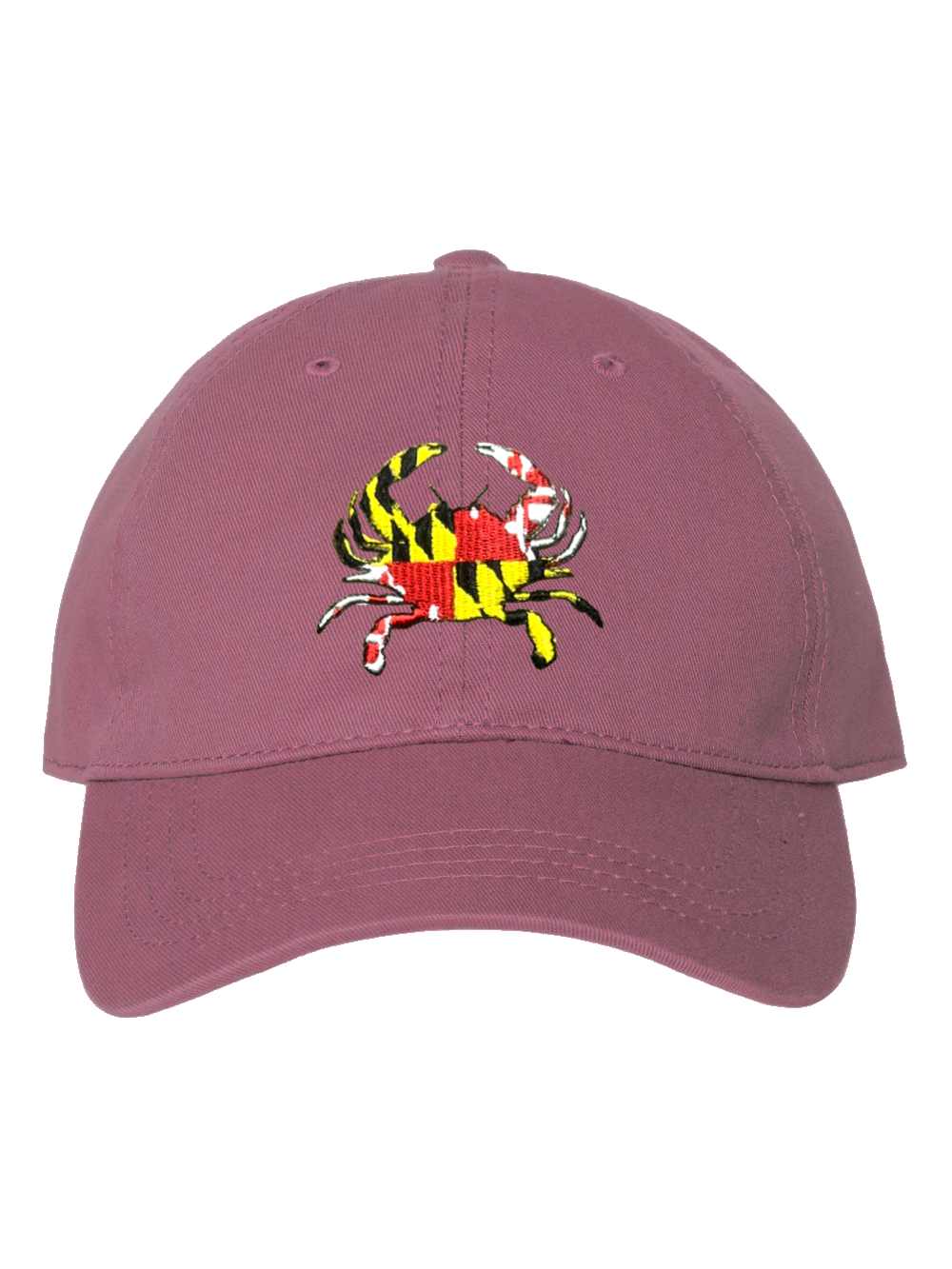 maryland-crab-embroidered-baseball-cap-plum