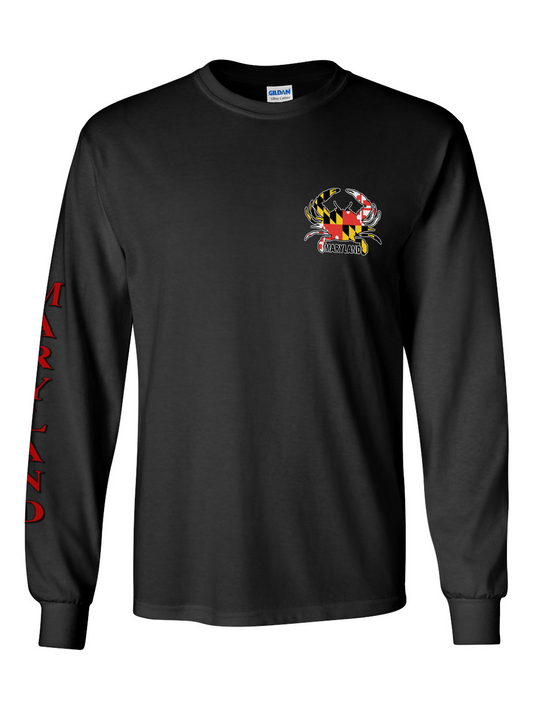 maryland-small-crab-long-sleeve-shirt-sleeve-inscription-black