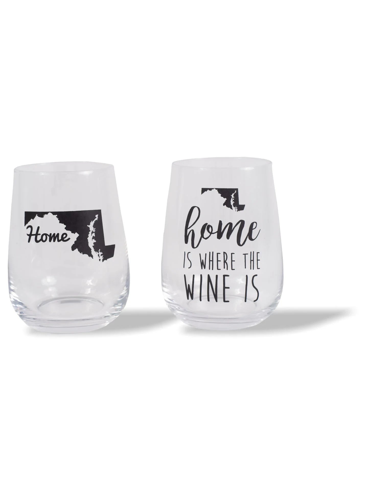 Maryland Silhouette Wine Glass Set