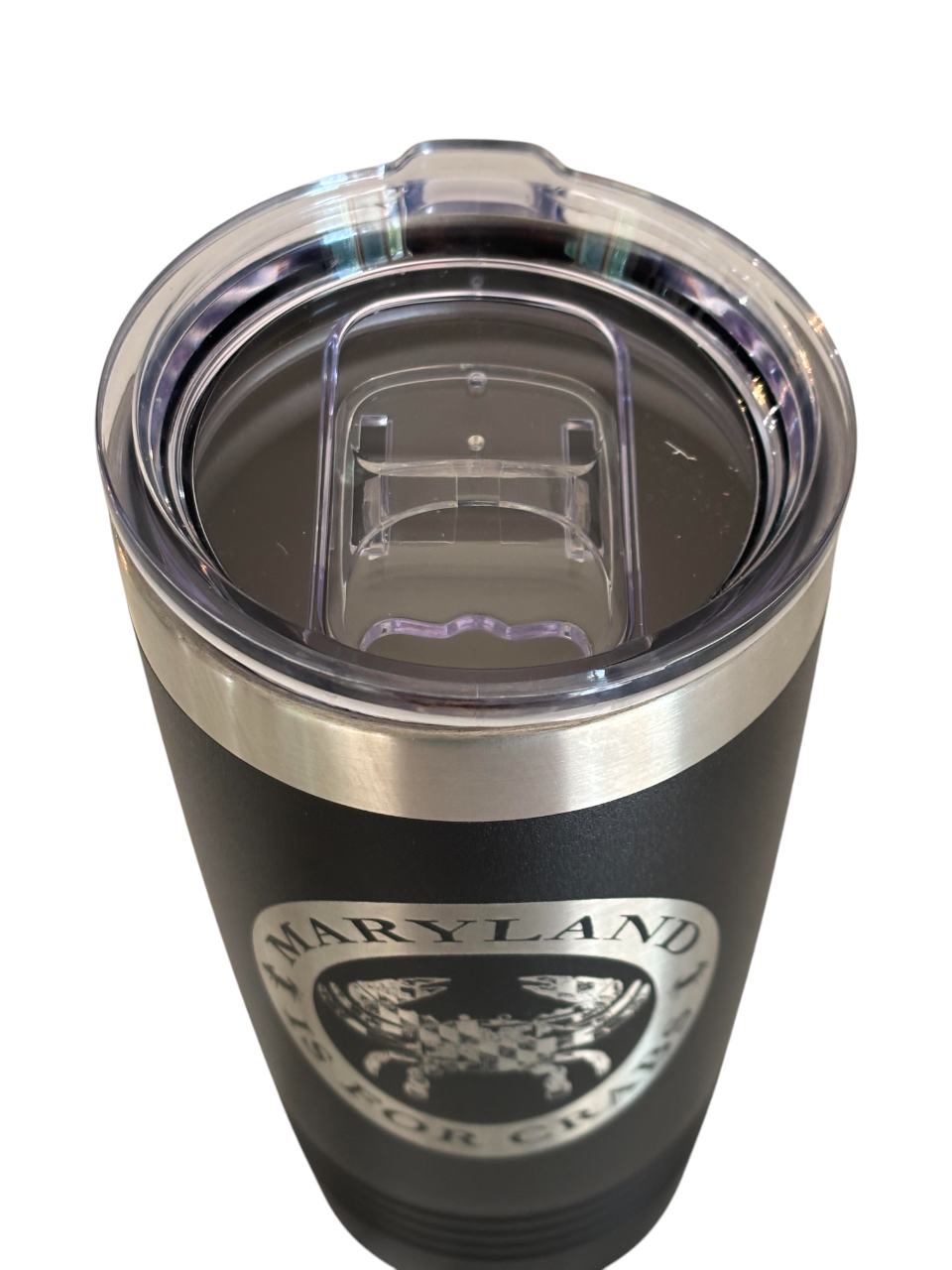 'Maryland is for Crabs' Tumbler (Black)