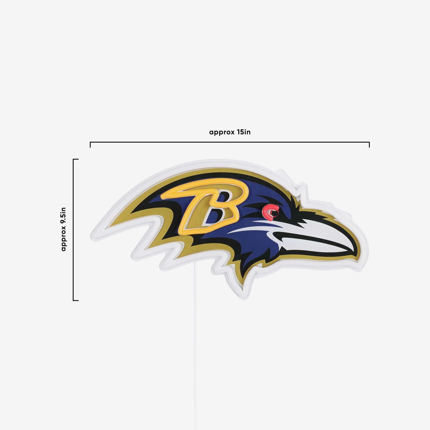 Baltimore Ravens LED Neon Light Up Team Logo Sign