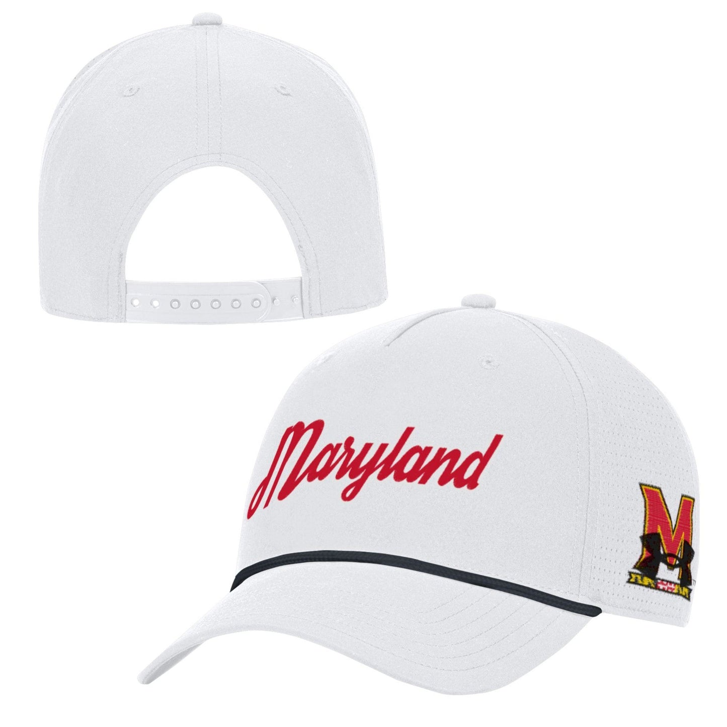 Under Armour University of Maryland Baseball Cap (White)