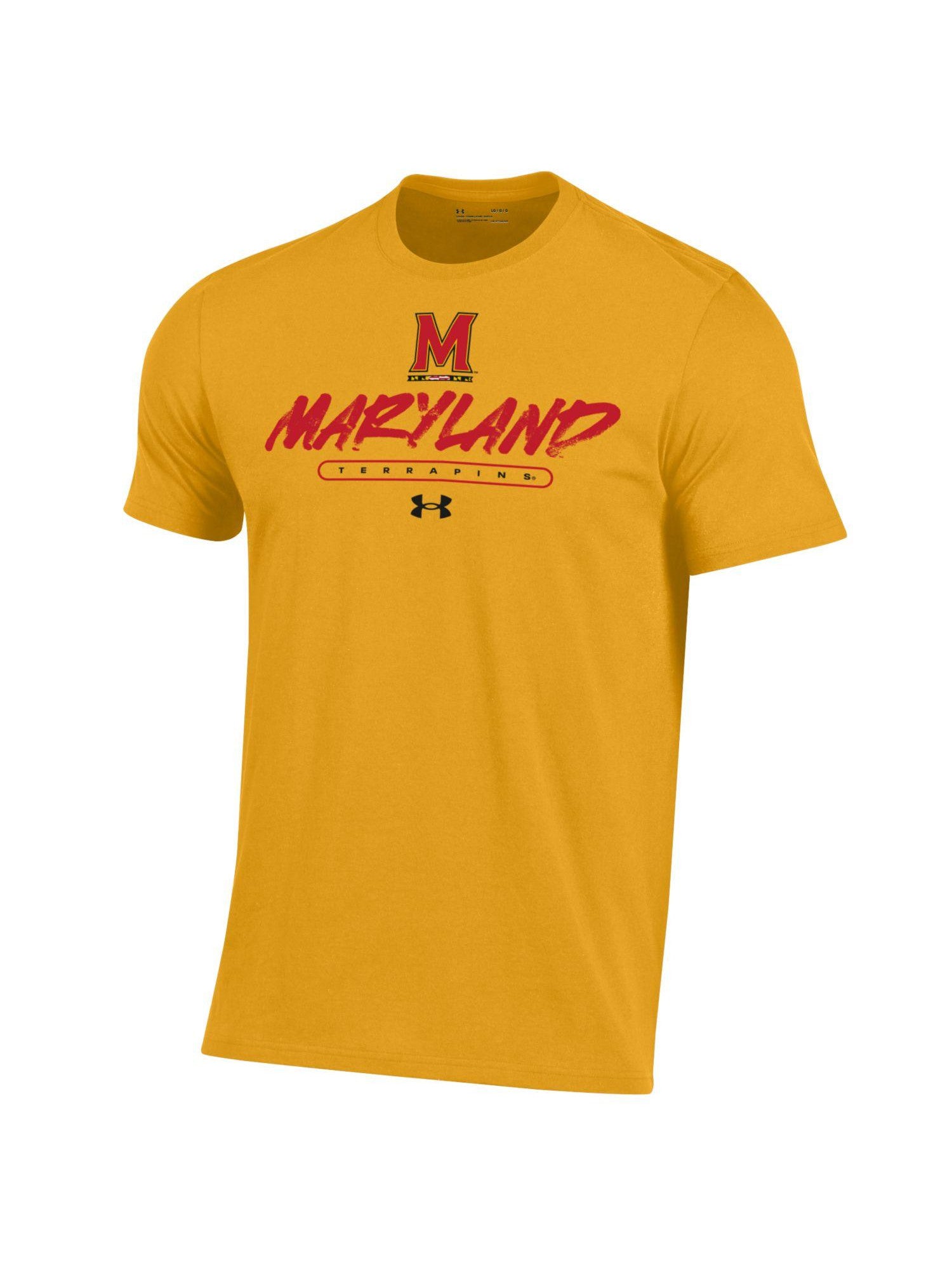 Under Armour University of Maryland T-Shirt (Yellow) – Maryland Gifts