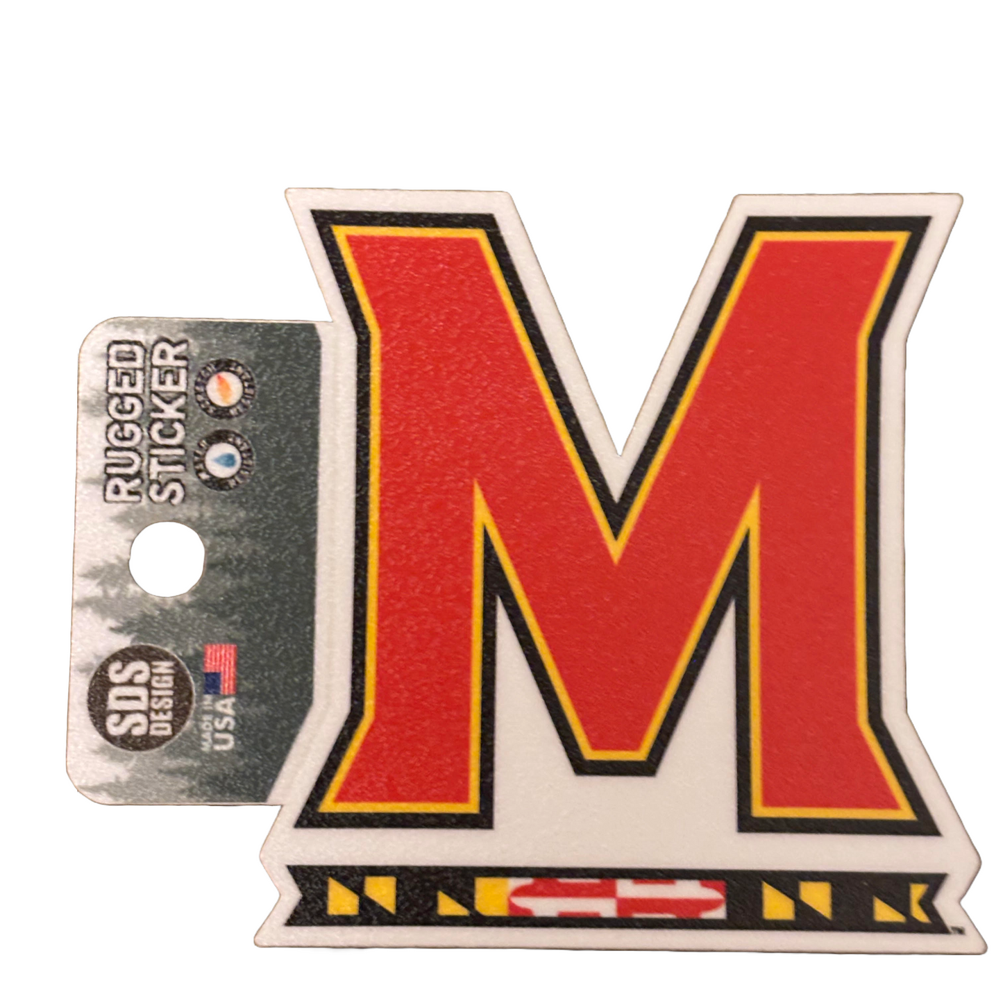 University of Maryland Logo Rugged Sticker