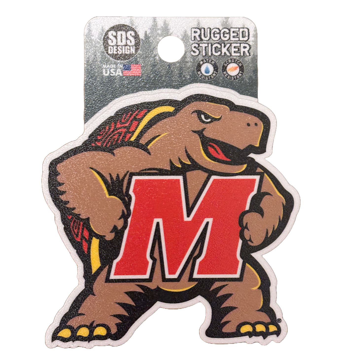 University of Maryland Terrapins Logo Rugged Sticker