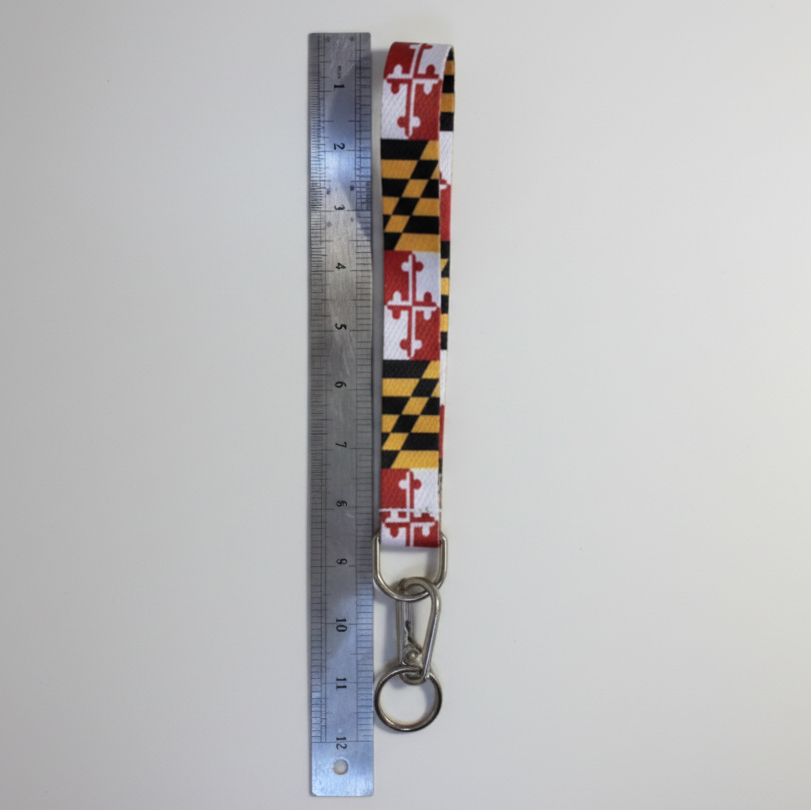 Maryland Flag Lanyard – Keychain Neck Strap with Clip MD State
