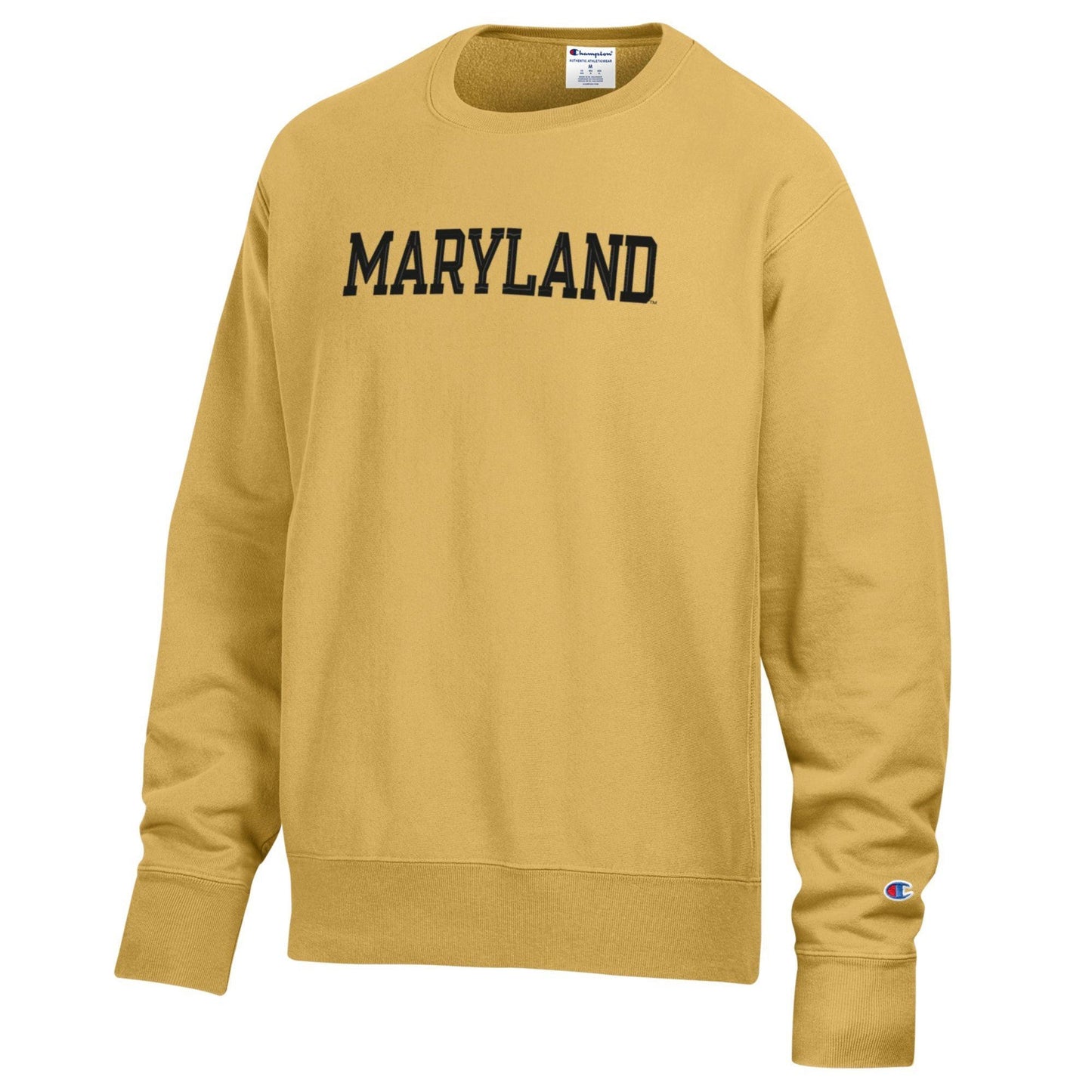 Champion Embroidered Maryland Crewneck (Yellow)