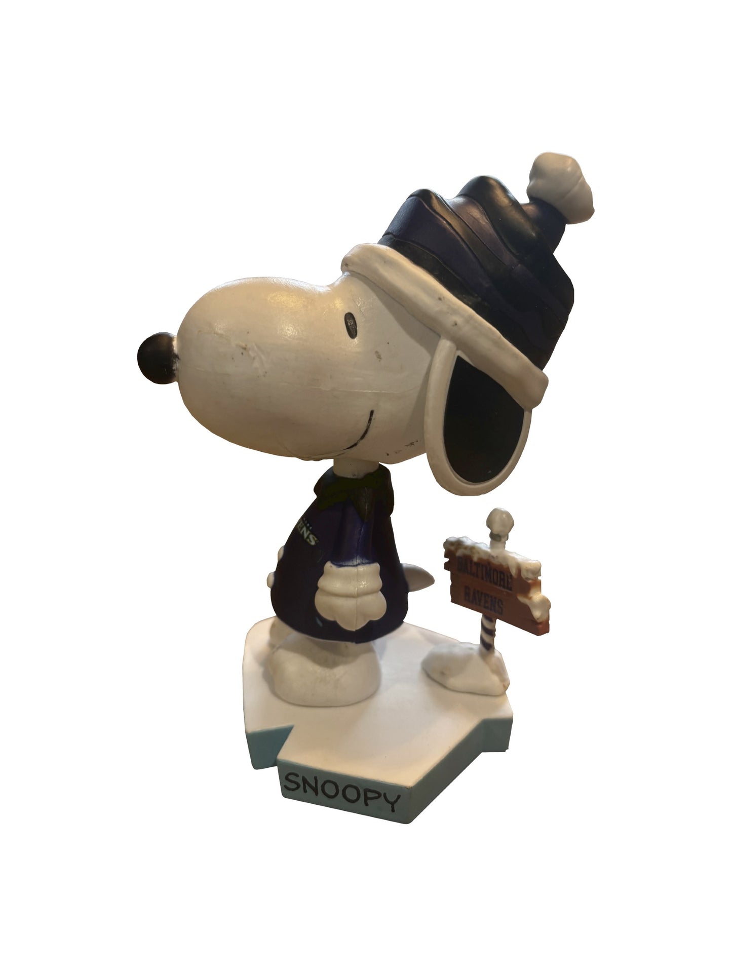Baltimore Ravens Snoopy Peanuts Bighead Bobblehead