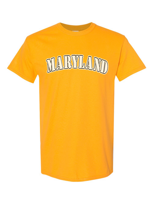 maryland-gifts-maryland-white-plain-text-t-shirt-yellow