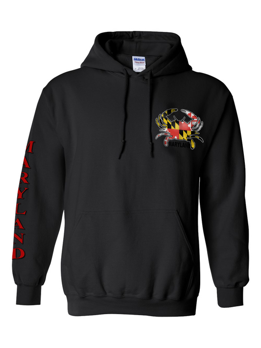 maryland-small-crab-sleeve-inscription-hoodie-black