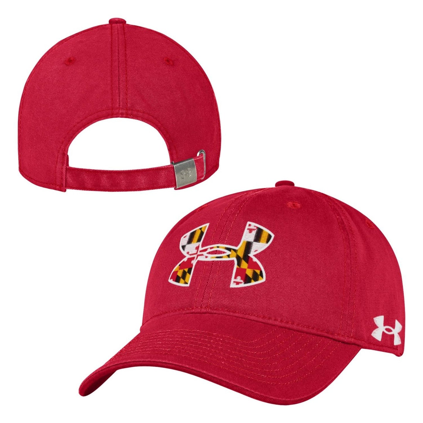 under-armour-maryland-baseball-cap-red