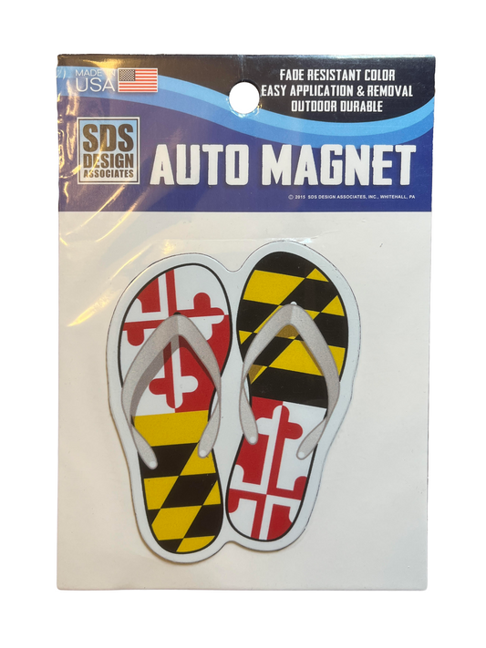 maryland-flag-sandal-auto-magnet