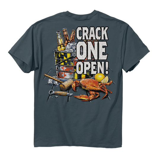 Maryland Flag And Crack One Open design