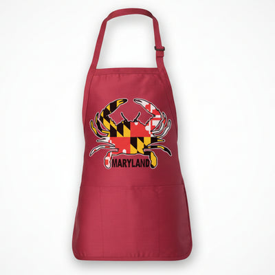 Maryland Gifts Maryland Crab Apron (Red)
