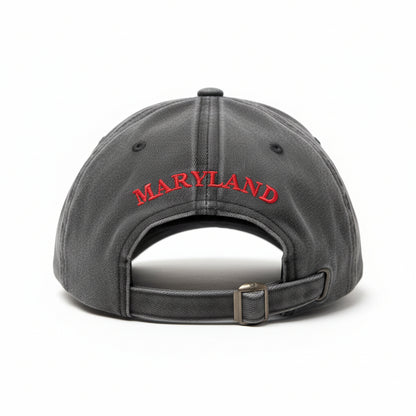 Maryland Crab Embroidered Baseball Cap (Dark Grey)