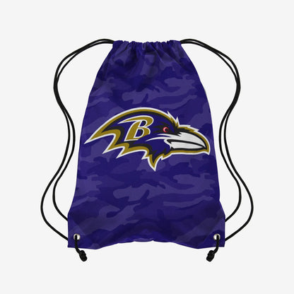 Baltimore Ravens Big Logo Camo Drawstring Backpack