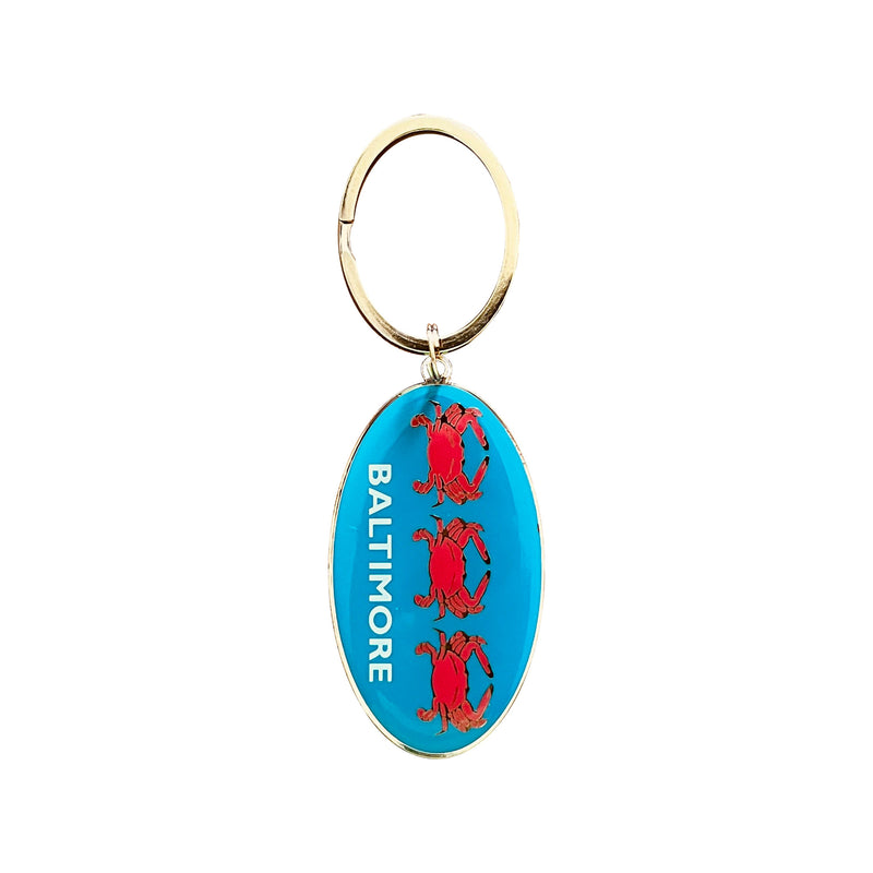 Baltimore crab souvenir keychain