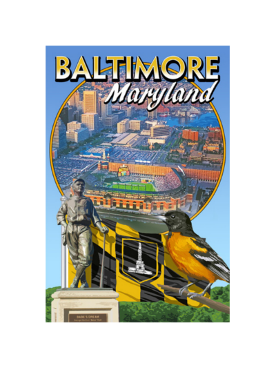 Baltimore Orioles Stadium Postcard