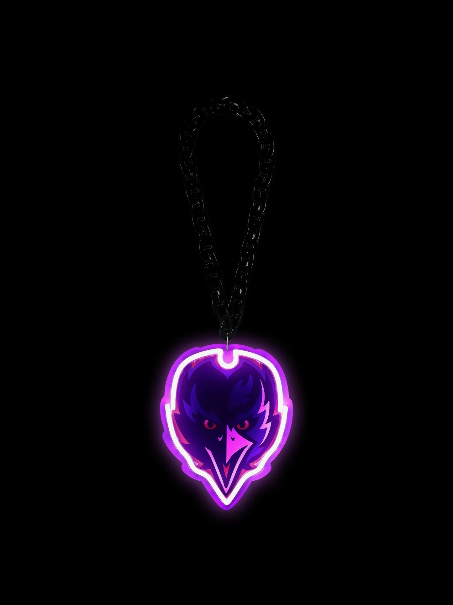 Baltimore Ravens Neon Light Up Big Logo Chain