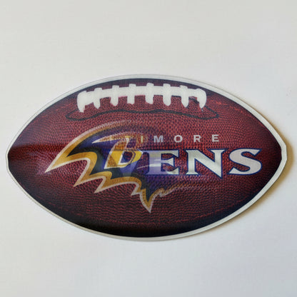 Baltimore Ravens 3D Football Auto Magnet