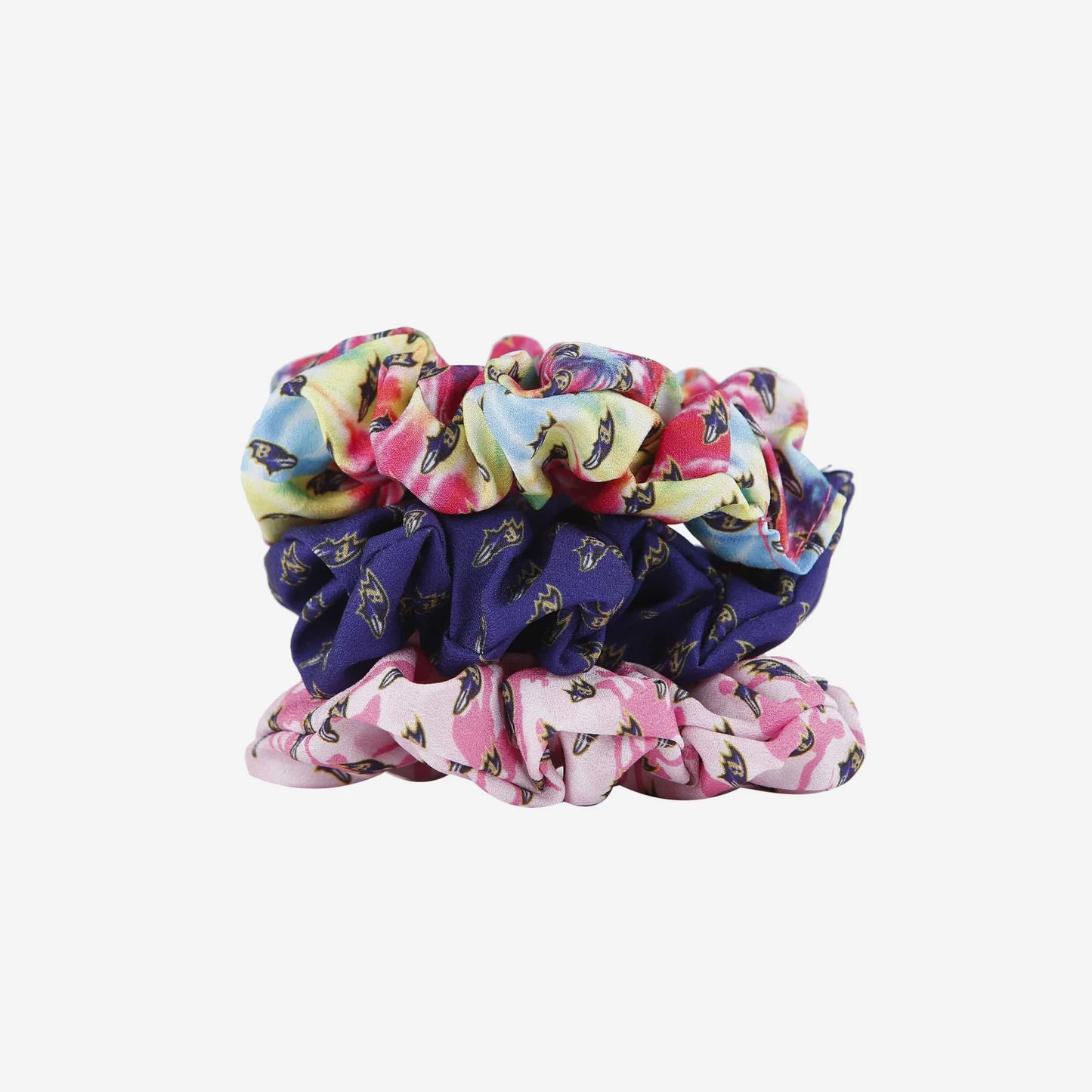 Baltimore Ravens Mini Print Scrunchies (3 Pack)