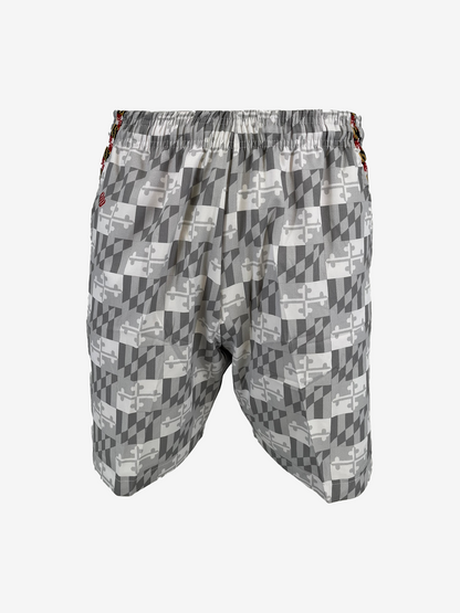 Fit2Win Maryland Greyscale Flag Shorts