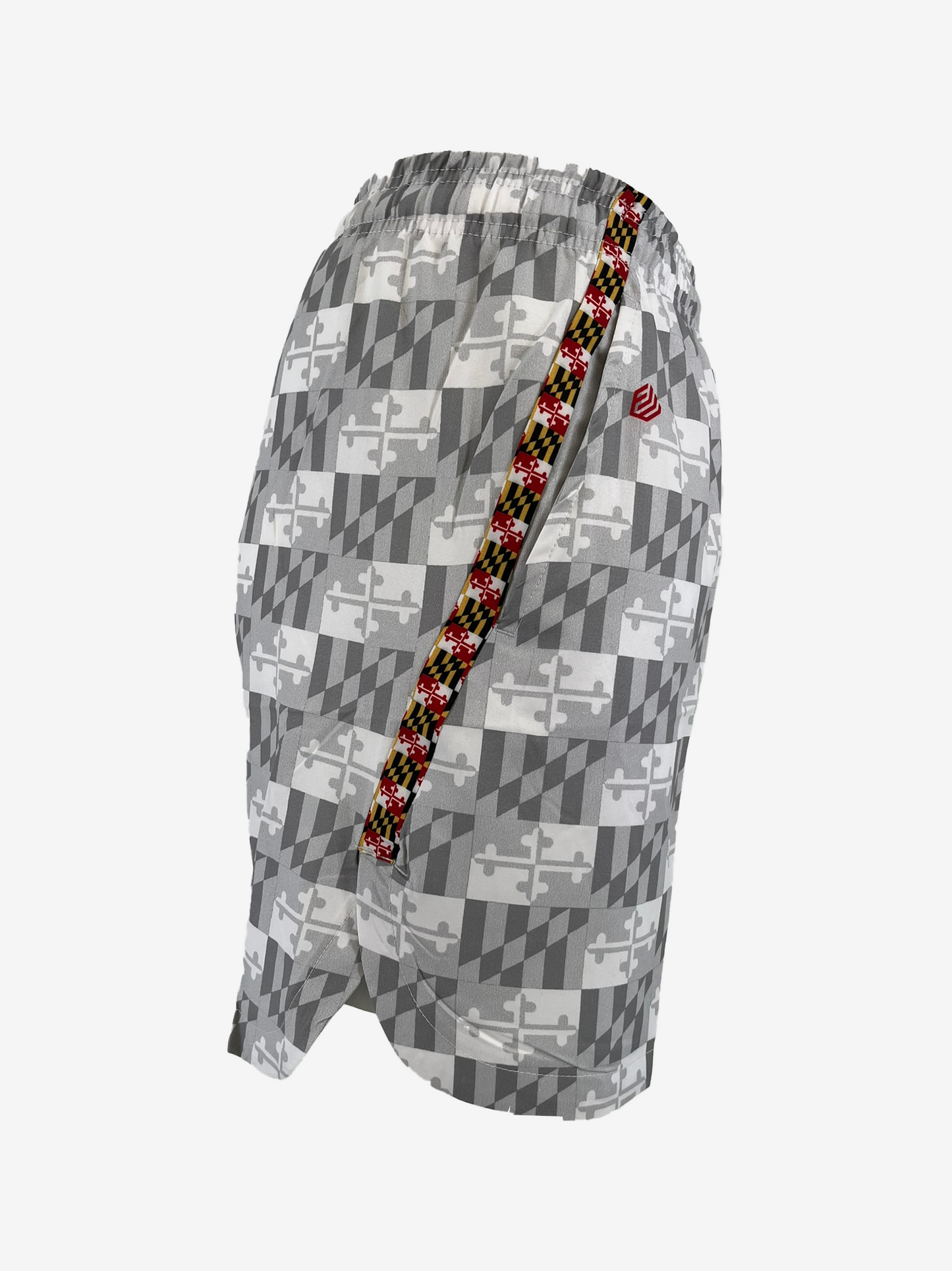 Fit2Win Maryland Greyscale Flag Shorts