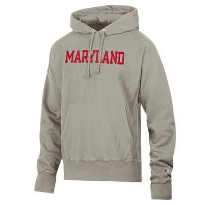 Champion Embroidered Reverse Weave Maryland Hoodie (Coffee)
