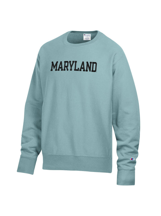 Champion Embroidered Maryland Crewneck (Turquoise)