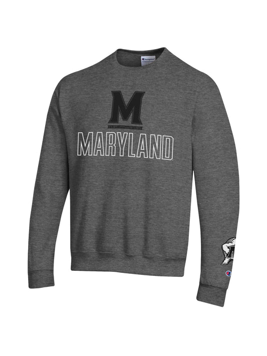 Champion University of Maryland Crewneck (Dark Grey)