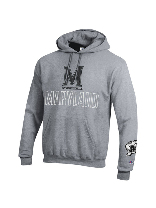 Champion University of Maryland Hoodie (Grey)