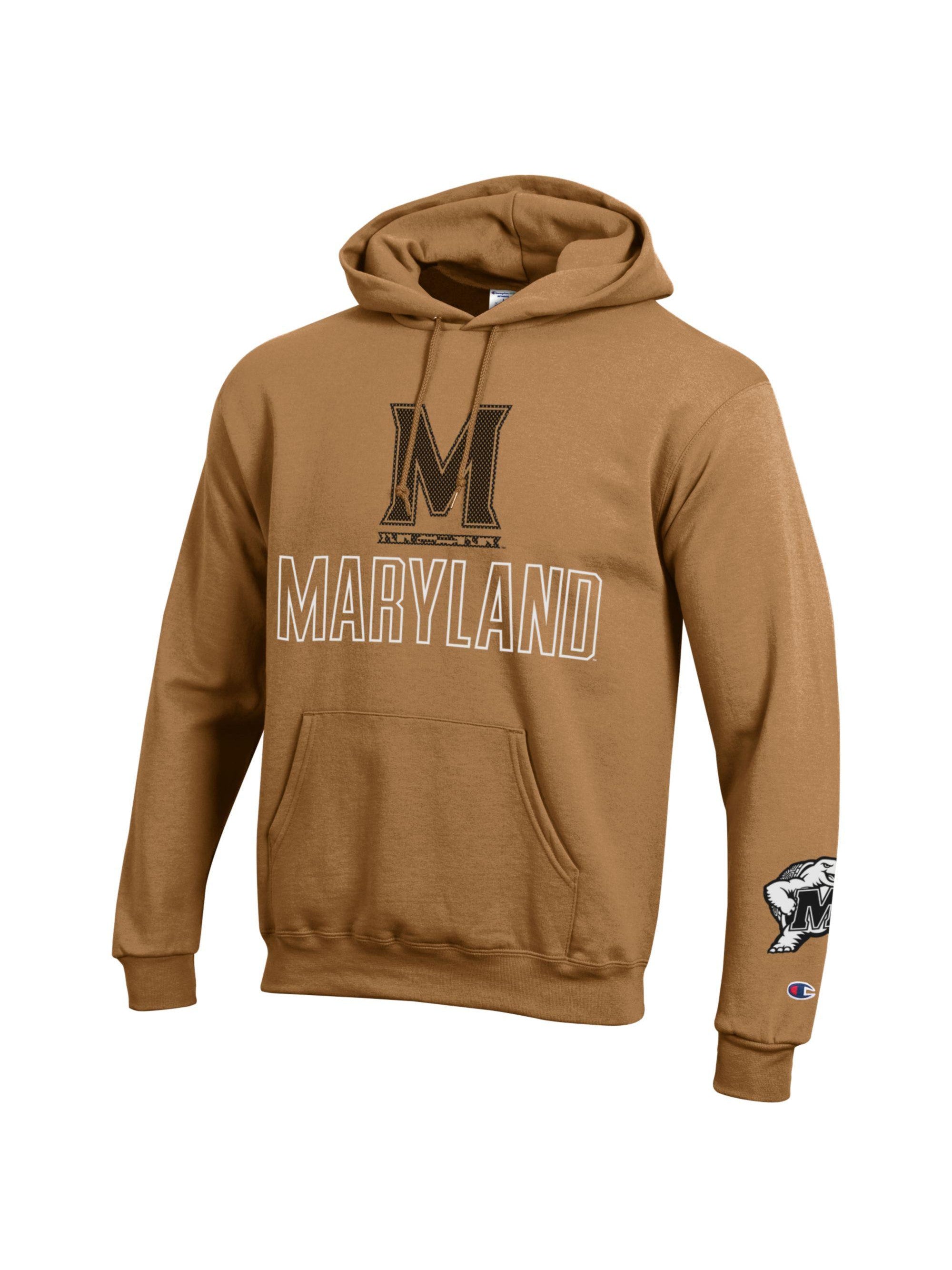 Champion University of Maryland Hoodie Brown Maryland Gifts