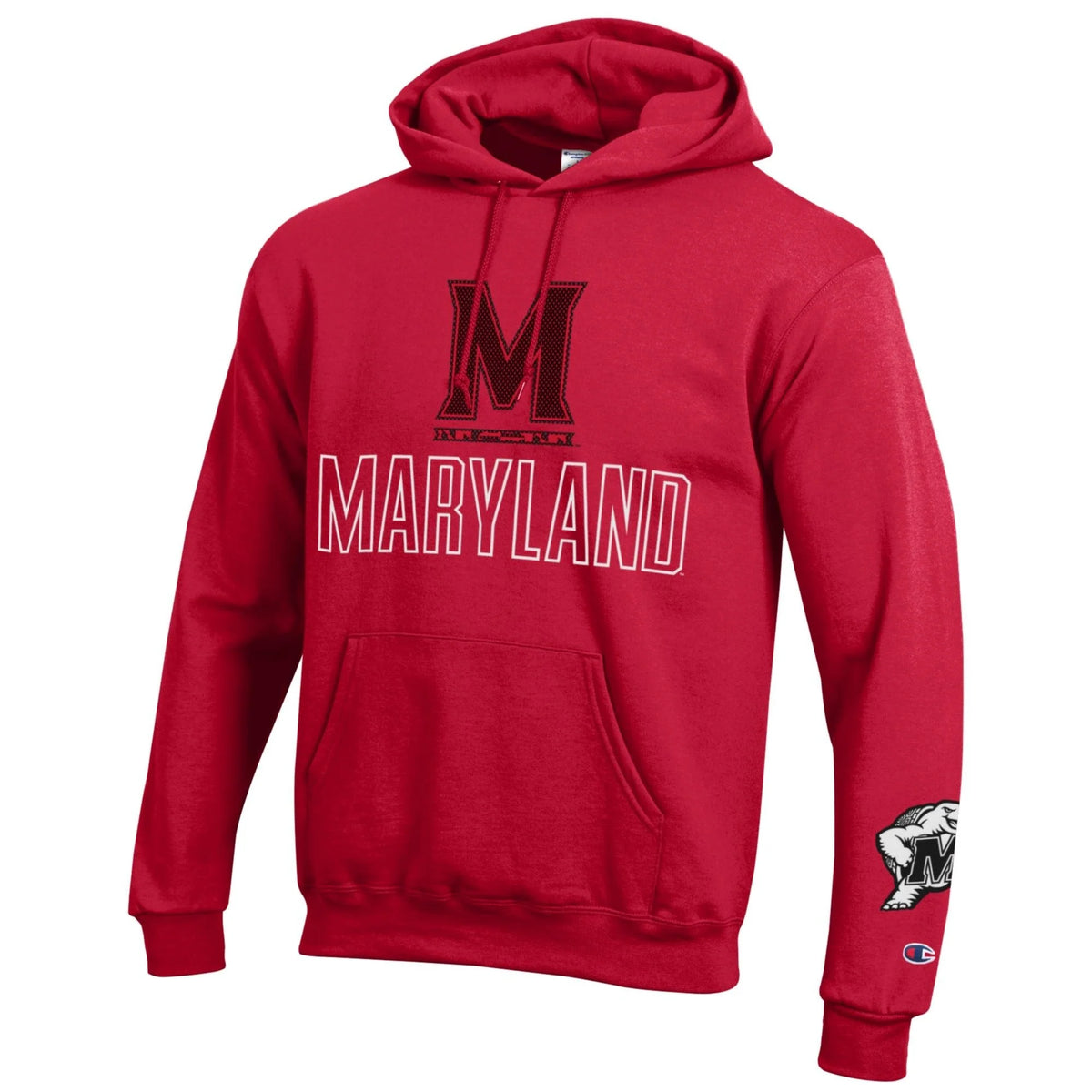 Champion University of Maryland Hoodie (Red)