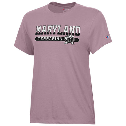 Champions University of Maryland Terrapins Womens Spirit Shirt (Dark Pink)