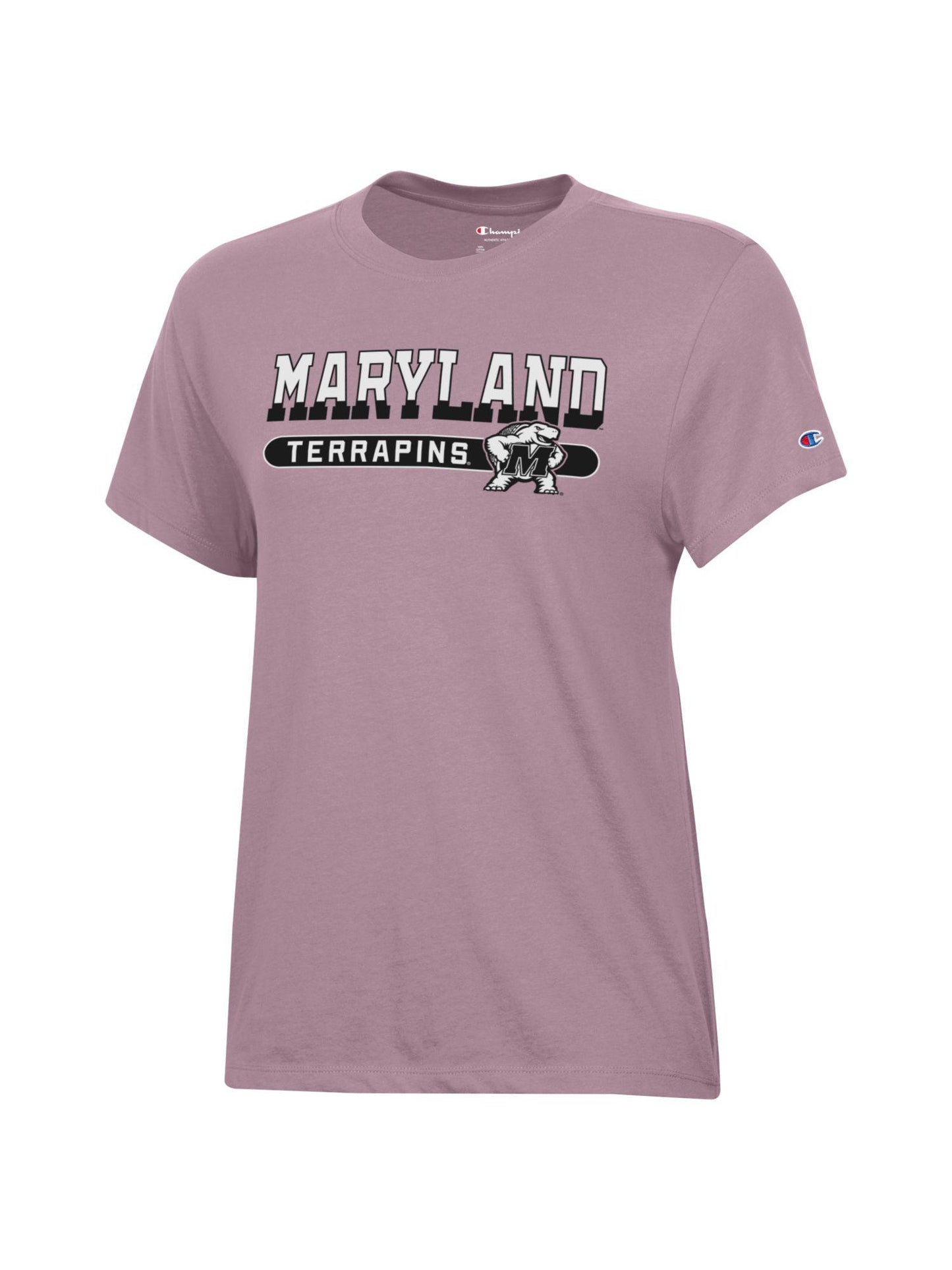 Champions University of Maryland Terrapins Women's Spirit Shirt (Dark Pink)