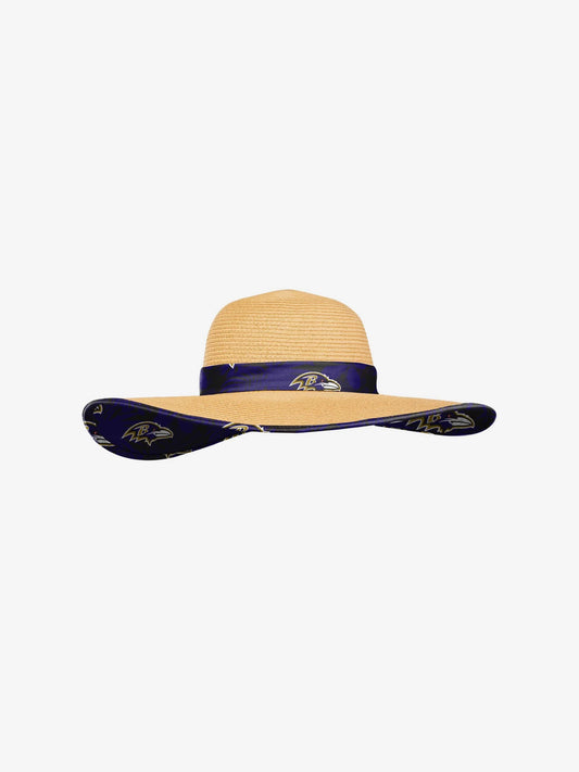 FOCO Baltimore Ravens Women’s Floral Straw Hat