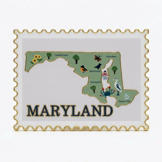 Maryland State Fridge Magnet | Chesapeake Bay Souvenir